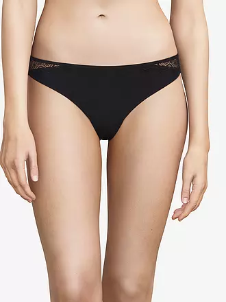 PASSIONATA | Tanga "Georgia" (Blanco) | schwarz